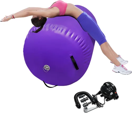 Miniatura 10 de 86 York - Esterilla inflable de aire para gimnasia con bomba eléctrica, equipo de gimnasia para uso doméstico, entrenamiento en el gimnasio, yoga