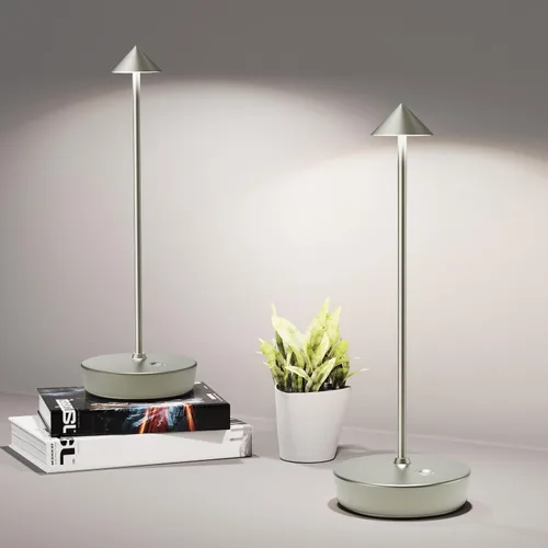 Miniatura 24 de Lámparas de mesa inalámbricas recargables, 6000 mAh, funciona con pilas, lámpara de escritorio LED para exteriores, impermeable, portátil, táctil