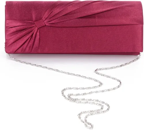 Miniatura 4 de Mujer Damara grandes satén Bowknot Prop boda novia bolsas de embrague noche