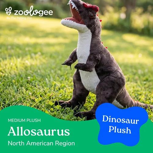 Miniatura 2 de The Petting Zoo Allosaurus - Peluche de dinosaurio, dinosaurio de peluche, 21 pulgadas