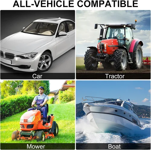 Miniatura 5 de Tallew 2 piezas de perilla giratoria para volante, perillas suicidas para volante, rotación de 360 grados, accesorios de tractor para automóviles
