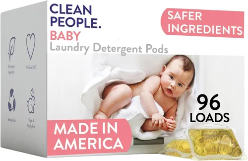 The Clean People Cápsulas de detergente para ropa - Envase reciclable, hipoalergénico, lucha contra las manchas - Jabón de ropa ultraconcentrado -