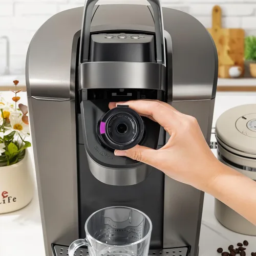 Miniatura 7 de Paquete de 4 tazas K reutilizables para cafeteras Keurig 2.0 y 1.0, cápsulas de café recargables universales compatibles con Keurig K-Mini, Duo