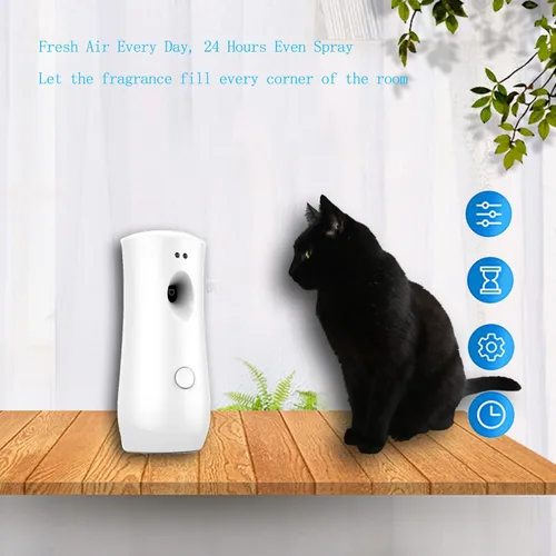 Miniatura 2 de Dispensador automático de fragancia de aire para el hogar, ambientador en aerosol montado en la pared para el hogar, oficinas, escuelas, blanco1101