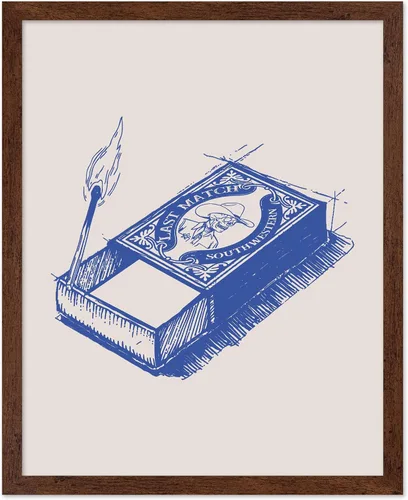 Miniatura 65 de Poster Master Póster de You've Yeed Your Last Haw, estampado retro de vaquero azul, arte occidental, arte moderno, arte del salvaje oeste, regalo