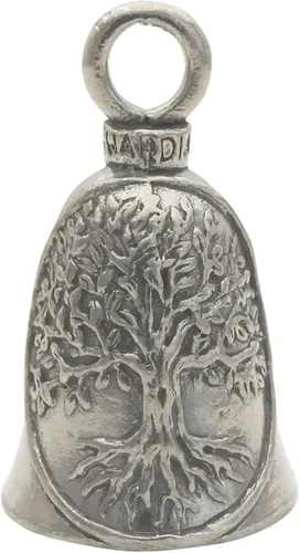 Miniatura 16 de Guardian Bell Campana celta de buena suerte con llavero y bolsa de regalo de terciopelo negro Campana de motocicleta Peltre sin plomo