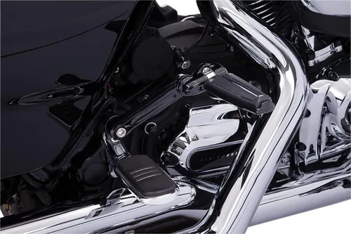 Soportes ajustables para clavijas de confort para pasajeros (negro) para Harley Davidson