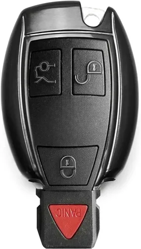 Miniatura 4 de Llavero iJDMTOY inteligente con carcasa brillante a control remoto con ajuste preciso para Mercedes Benz clase C E S M CLS CLK GLK GL, etc, Negro