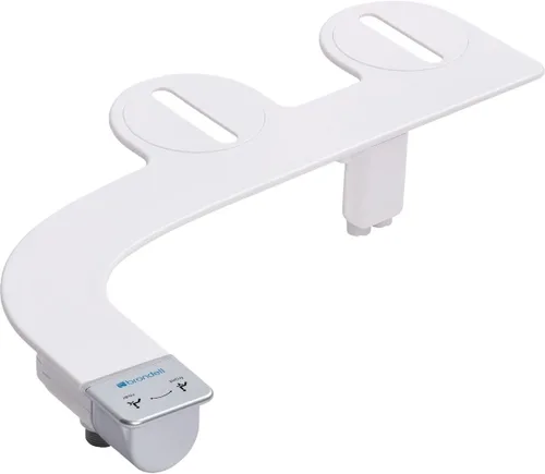 Brondell Accesorio de bidé para inodoro SS-250 SimpleSpa con rociador de agua dulce y presión de agua ajustable, control lateral, rociador de bidé