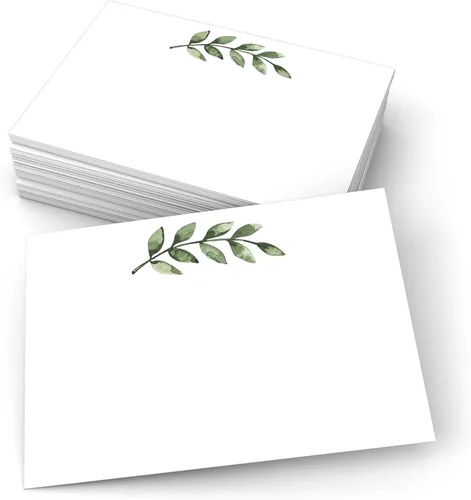 Miniatura 11 de 321Done Tarjetas de Notas en Blanco con Diseño de Follaje Verde, 4 x 6 pulgadas Blancas, 50 Tarjetas - Fabricadas en los Estados Unidos, Cartulina
