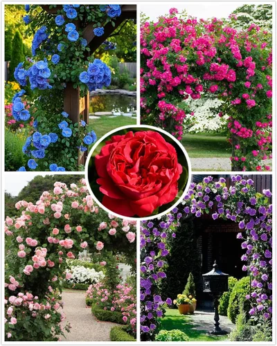 Más de 100 semillas de rosas trepadoras para plantar al aire libre, flores ornamentales trepadoras, arbusto rosa, trepador de vid de larga floración
