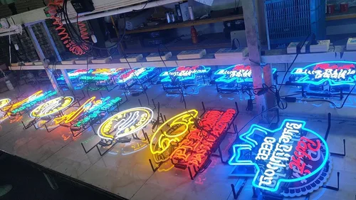 Miniatura 3 de Letreros de neón para bar de cerveza y dormitorio, compatibles con Moretti Birra Italiana, letreros de neón de vidrio para oficina, cafetería