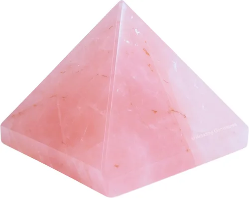 Miniatura 78 de Piedras Curativas de Cristal de Pirámide de Cuarzo Claro de Amazing Gemstone - Figura de Gran Pirámide de 2" de Piedra Natural para Meditación
