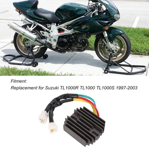 Miniatura 2 de Regulador Rectificador Regulador de Voltaje de Motocicleta 7 Cables 12V Reemplazo para Suzuki TL1000R TL1000 TL1000S 1997‑2003