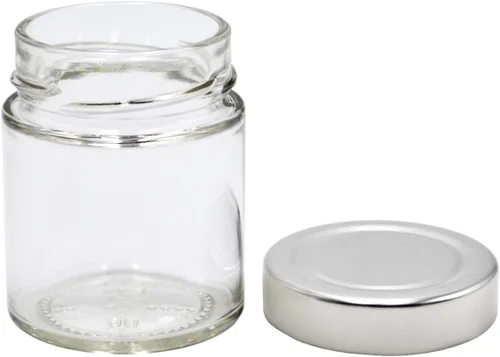 Miniatura 2 de U-Pack 12 botellas de especias de vidrio de 5 onzas con tapas de metal plateado U-Pack