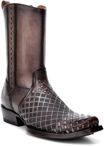 Miniatura 2 de Bota Hombre Cuadra en Piel Genuina con Cremallera Negro