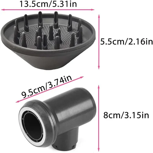 Miniatura 3 de Juego de accesorios de difusor y adaptador para Dyson Airwrap, para Airwrap Styler en una combinación de secador de pelo