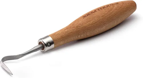 Miniatura 6 de Xiem Tools Herramienta de rastrillo de arcilla para cerámica y cerámica (mediano, rastrillo para vientre)