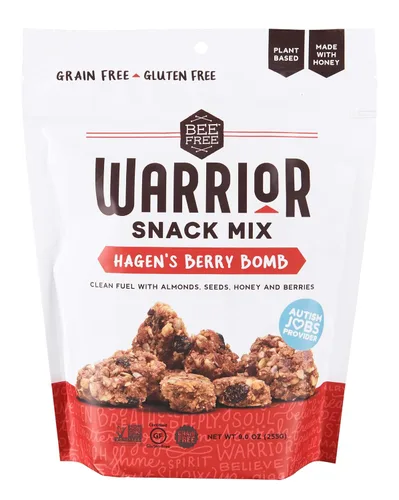 Miniatura 9 de BeeFree Warrior Mix Granola sin gluten – Bocadillos de granola suaves y gruesos, granola paleo, baja en carbohidratos, sin granos, sin conservantes
