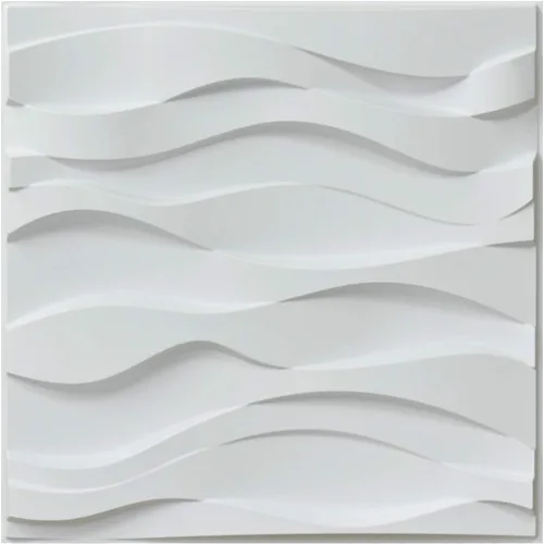 Miniatura 20 de Art3d - Panel de pared ondulado, azul, 19.7 x 19.7 pulgadas (paquete de 12)