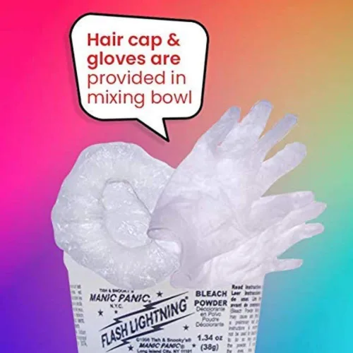 Miniatura 4 de MANIC PANIC Flash Lightning - Kit de Decoloración Súper Fuerte - Revelador de 40 Volúmenes + Polvo Decolorante - Aclarador de Cabello para Cabello