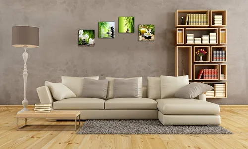 Miniatura 2 de NAN Wind Moderno lienzo Zen Giclée de 4 paneles, arte de pared de spa, tratamiento de masaje en lienzo, arte de pared para decoración de oficina