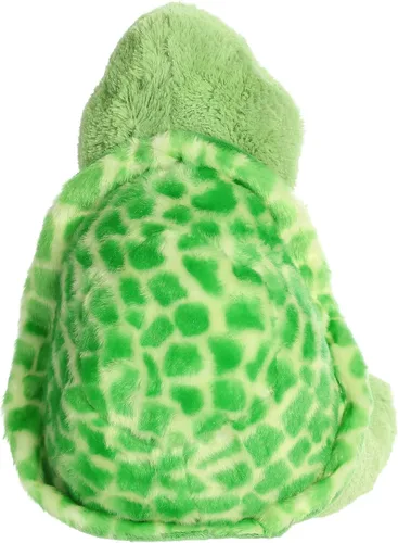 Miniatura 4 de Aurora® Peluche de tortuga de peluche – Comodidad acogedora – Acurruces sin fin – Verde 14 pulgadas