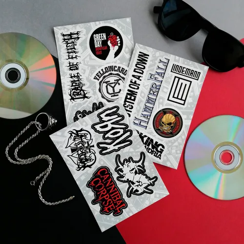 Miniatura 5 de BulbaCraft Pegatinas Legendarias de Bandas de Rock – Adhesivos de Vinilo para Laptop de Heavy Metal - Pegatinas de Bandas de Vinilo para Adultos