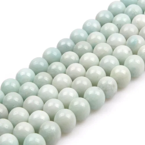 Miniatura 207 de GEM-Inside - Cuentas sueltas de ágata verde con bandas de energía natural, cuentas de energía natural para hacer joyas, 0.315 in, redondas, 15 Ágata