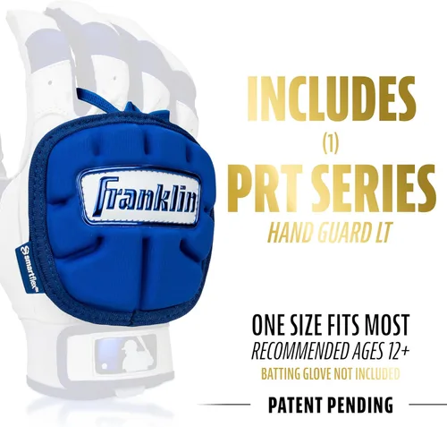 Miniatura 2 de Franklin Sports Guantes de Mano de Béisbol - Serie PRT LT Adulto - Escudo Protector de Mano para Bateadores Diestros y Zurdos Real