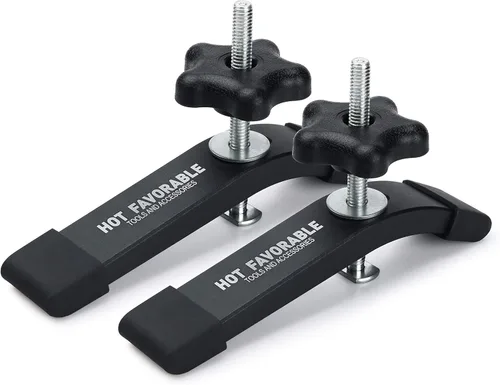 Abrazaderas de sujeción en T de aluminio, 6-3/8 pulgadas de largo x 1-1/4 pulgadas de ancho, carpintería y abrazaderas, chorro de arena fina