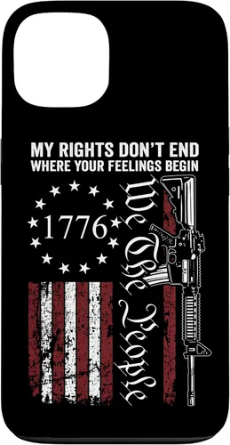 Miniatura 7 de My Rights Don't End Where Your Feelings Begin USA Gun Flag Case for iPhone 17