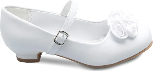 Miniatura 2 de Zapatos Mary Jane con bonitas rosetas enrolladas de satén de charol