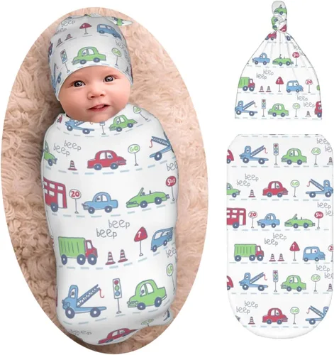 Miniatura 12 de Burrito Taco Tortilla Manta para recién nacido con juego de gorro, suave y elástica, manta de bebé, regalo divertido para baby shower de niños