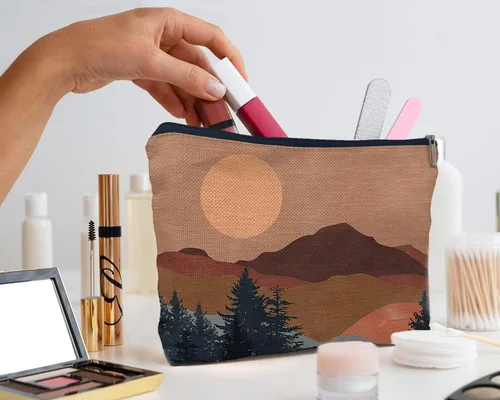 Miniatura 3 de IWXYI Bolsa de maquillaje boho YL, Boho Mountain