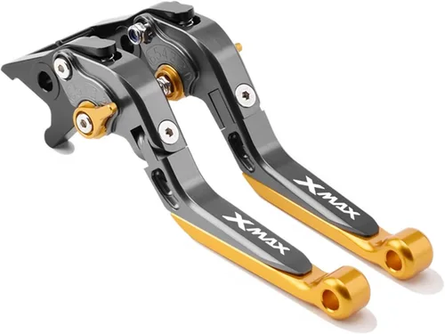 Miniatura 18 de Palancas de freno de embrague de motocicleta plegables extensibles para Yamaha Xmax X-MAX 125 250 300 400 mango de frenos ajustable (color : 1)