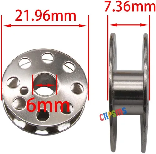 Miniatura 3 de CKPSMS -10 BOBBINS #45785 compatibles con Singer Featherweight 221,222,222-1,301,301A (BOBBINS 10PCS)