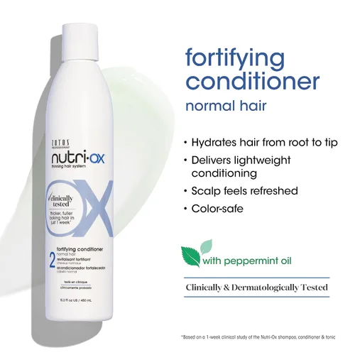 Miniatura 3 de NUTRI-OX Champú suave normal para adelgazar el cabello Cabello más grueso y de aspecto más completo Probado clínicamente y dermatológicamente