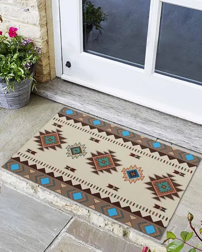 Miniatura 8 de Tapete para puerta delantera, antideslizante, absorbente, para entrada, para interiores y exteriores, alfombras pequeñas para interiores