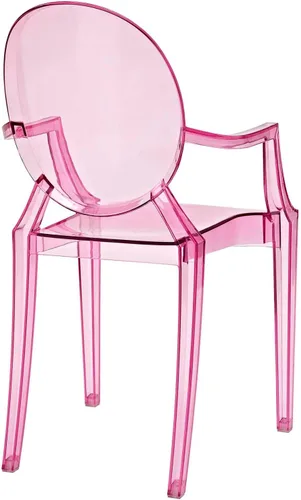 Miniatura 5 de Silla de Comedor transparente de Casper, Plástico, Azul