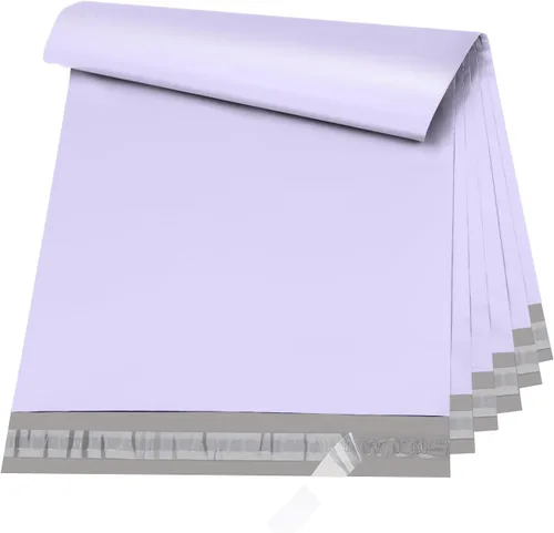 Metronic Sobres de polietileno grandes de 24 x 24 pulgadas, 100 unidades, bolsas de envío adhesivas fuertes para ropa, sobres impermeables para Lila