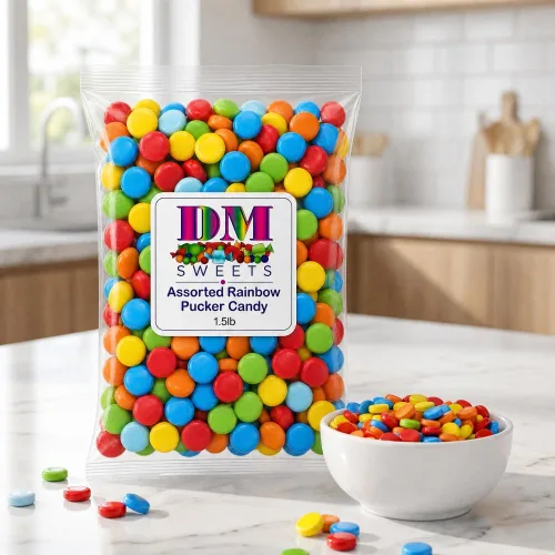 Miniatura 5 de Surtido de caramelos Rainbow Pucker – 1.5 libras de dulces crujientes con sabor a fruta agria y deliciosa. Perfecto para repuestos de máquinas