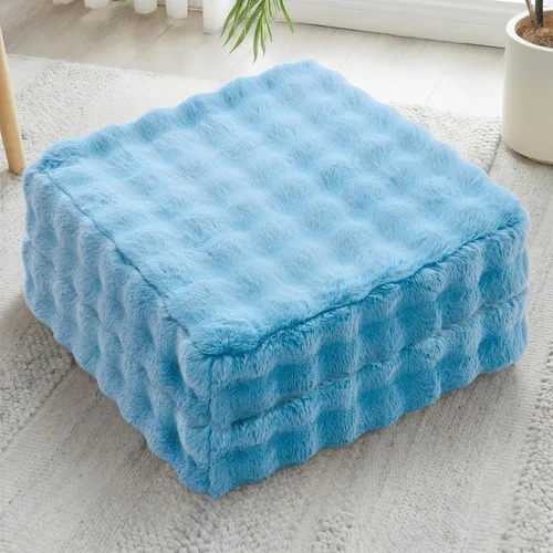 Miniatura 18 de JKMAX 2 Piezas Almohadas de Espuma de Alta Densidad para Piso - Almohadas Grandes Mejoradas para Asientos de Adultos - Cojín de Piso para Exteriores