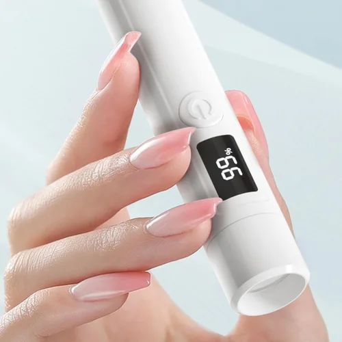 Miniatura 9 de Secador de uñas portátil de 3 W, lámpara LED de curado de gel UV para secado rápido, lámpara de uñas de mano recargable por USB con mango