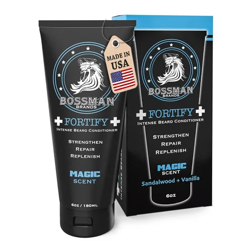 Miniatura 9 de Bossman Fortify - Acondicionador intenso para barba para hombres (aroma de diligencia), hidrata, repone y protege con ingredientes naturales