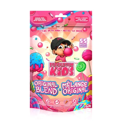 Miniatura 30 de Bubblegum Kids Hannah's Frozen Banana - Goma de mascar sin azúcar Relleno de calcetines, dulces navideños, recuerdos de fiesta, goma de mascar sin