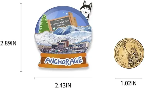 Miniatura 3 de Imán de anclaje de Estados Unidos para refrigerador, anclaje de Estados Unidos, emblemático de anclaje, recuerdos coleccionables, recuerdos