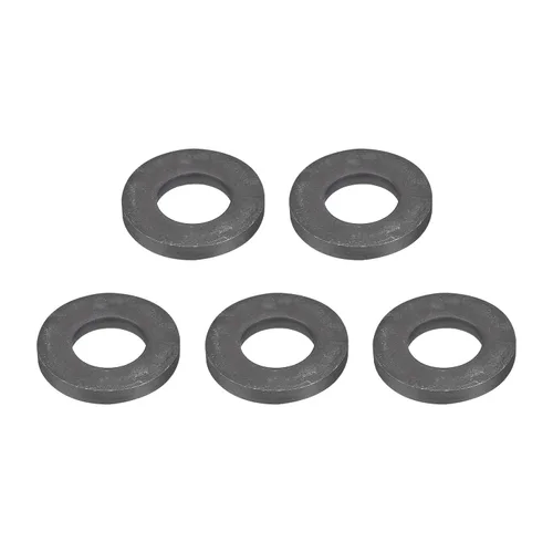 Miniatura 24 de Uxcell Arandela plana de acero al carbono para pernos M8, 10 piezas M8 x 16 x 1.5mm, aleación de acero negro oxidado de grado 8.8, sujetadores
