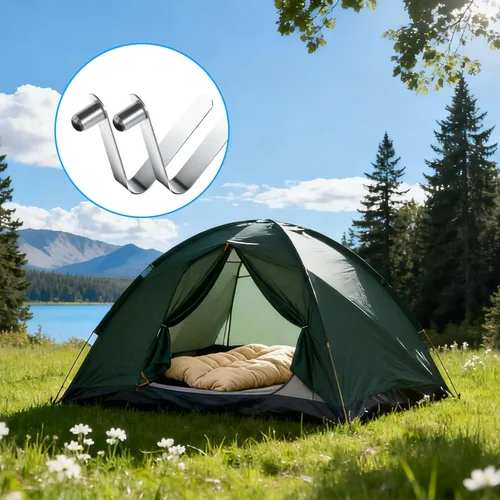 Miniatura 6 de 16 clips de resorte de pala de 0.236 pulgadas, clips de resorte para poste de tienda, clip de resorte de botón, botón de resorte de acero inoxidable