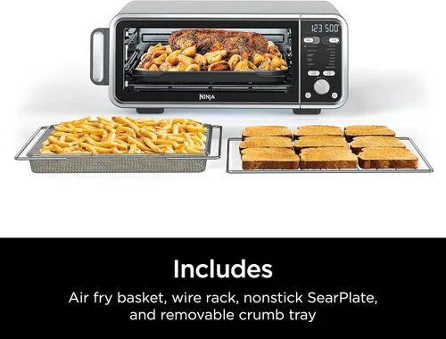 Miniatura 9 de Horno de encimera Ninja SP301 Dual Heat Air Fry de 13 en 1 con altura extendida, capacidad XL, función de volteo hacia arriba y hacia afuera